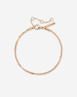 Squared Snake Chain Bracelet Roségold