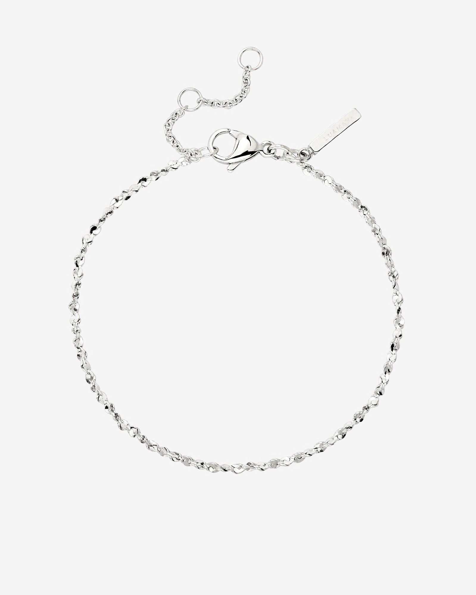 Tinsel Chain Bracelet Silber