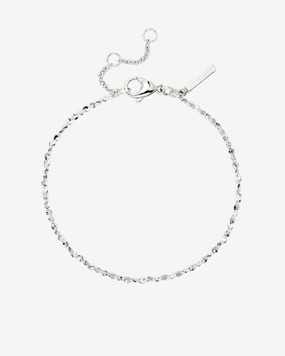 Tinsel Chain Bracelet Silber