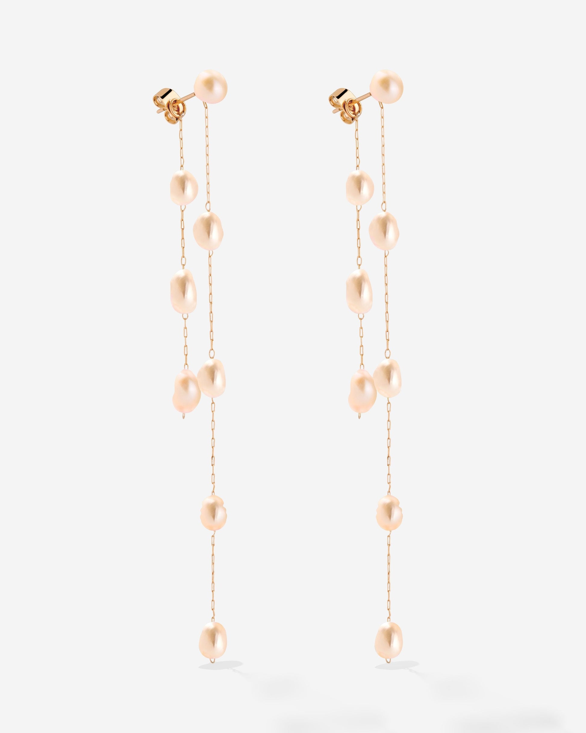 Blush Pearl Fall Earrings Roségold