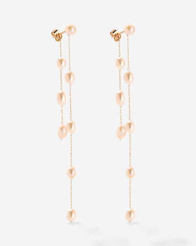 Blush Pearl Fall Earrings Roségold