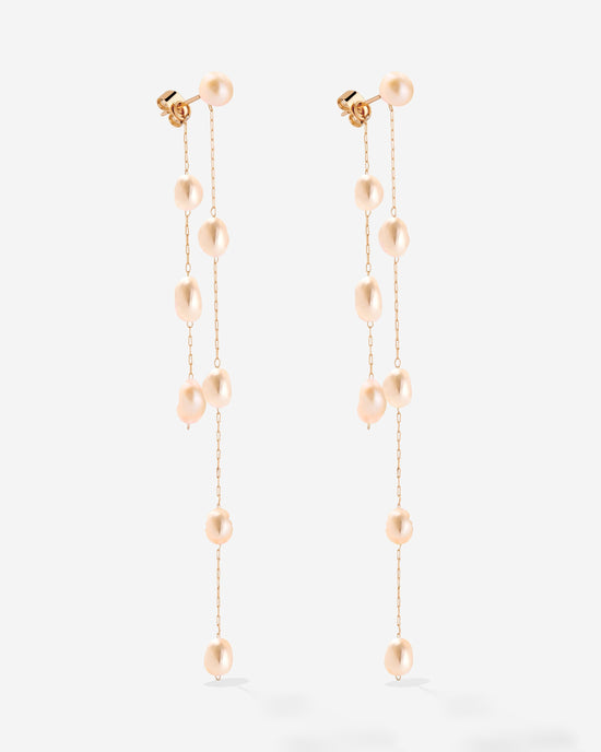 Blush Pearl Fall Earrings Roségold