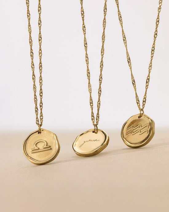 Zodiac Necklace – Gemini / Zwilling Roségold