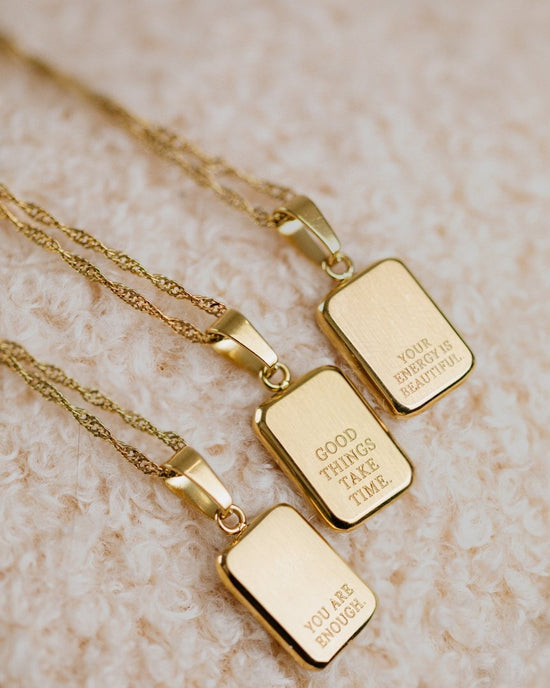 Your energy is beautiful Necklace Gold
