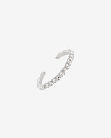 Punto Toe Ring Silber