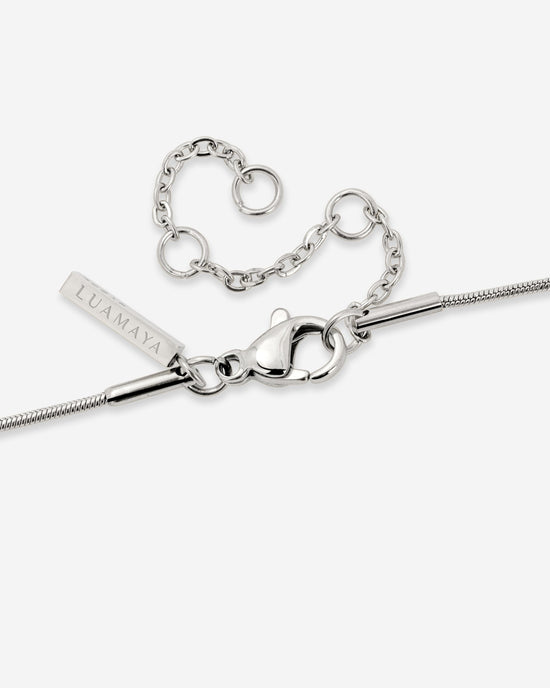Curvy Beads Choker Silber
