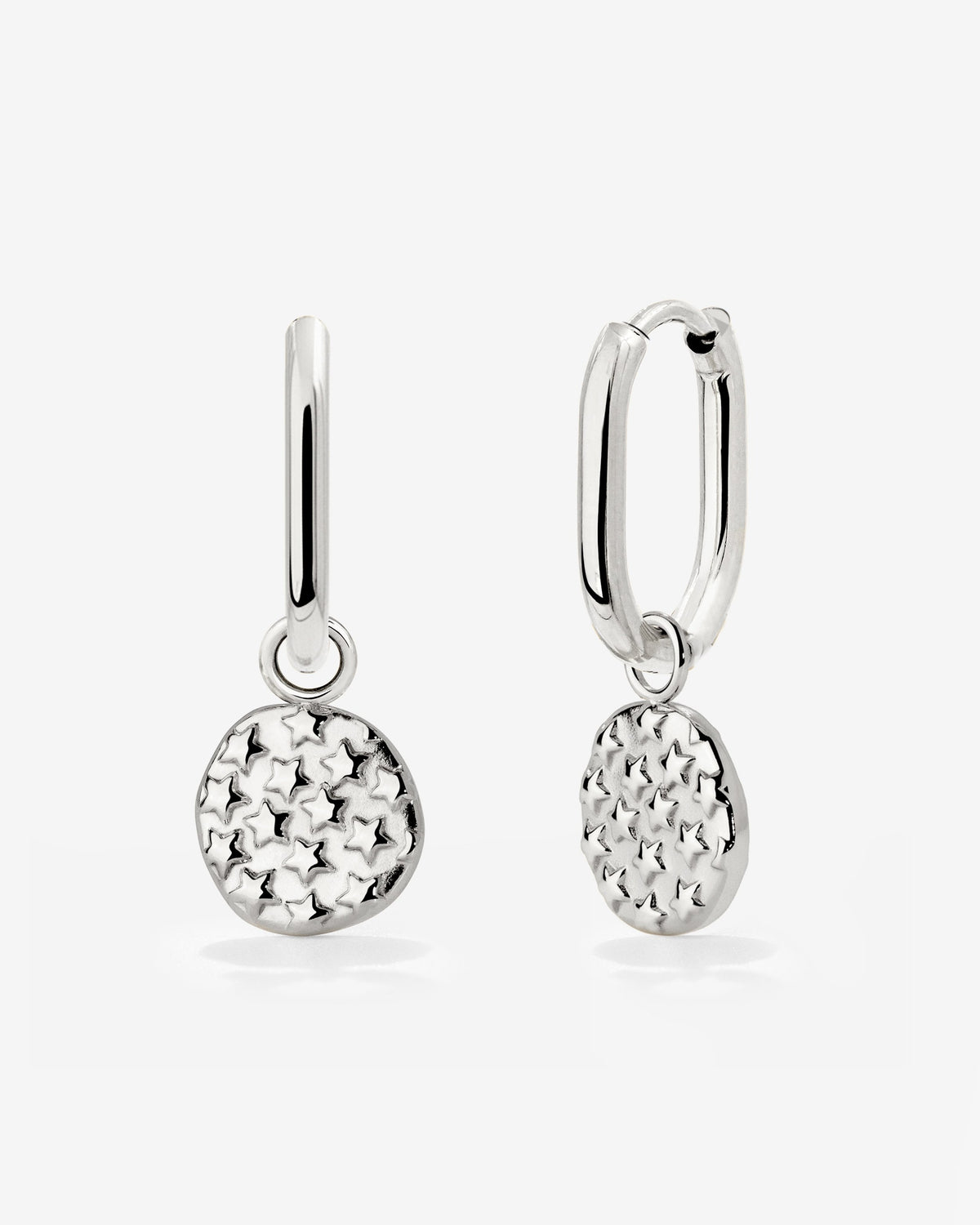 Starry Skies Oval Hoop Set Baby Argento