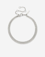 Curb Chain Double Bracelet Silber