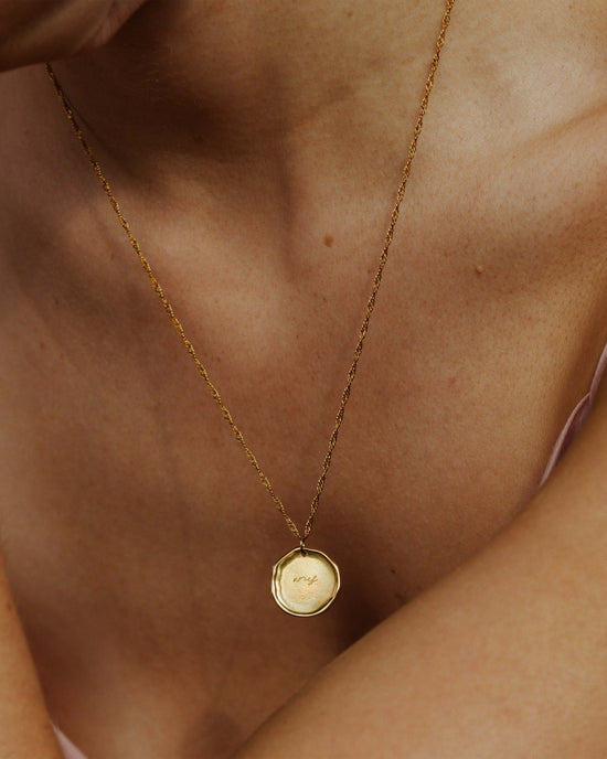 Zodiac Necklace – Aries / Widder Gold