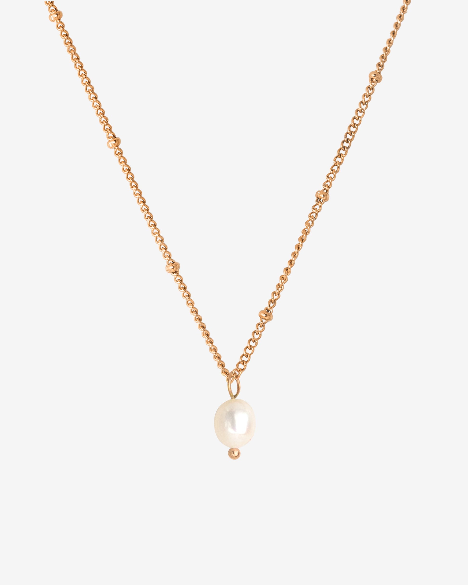 Baby Pearl Necklace Roségold