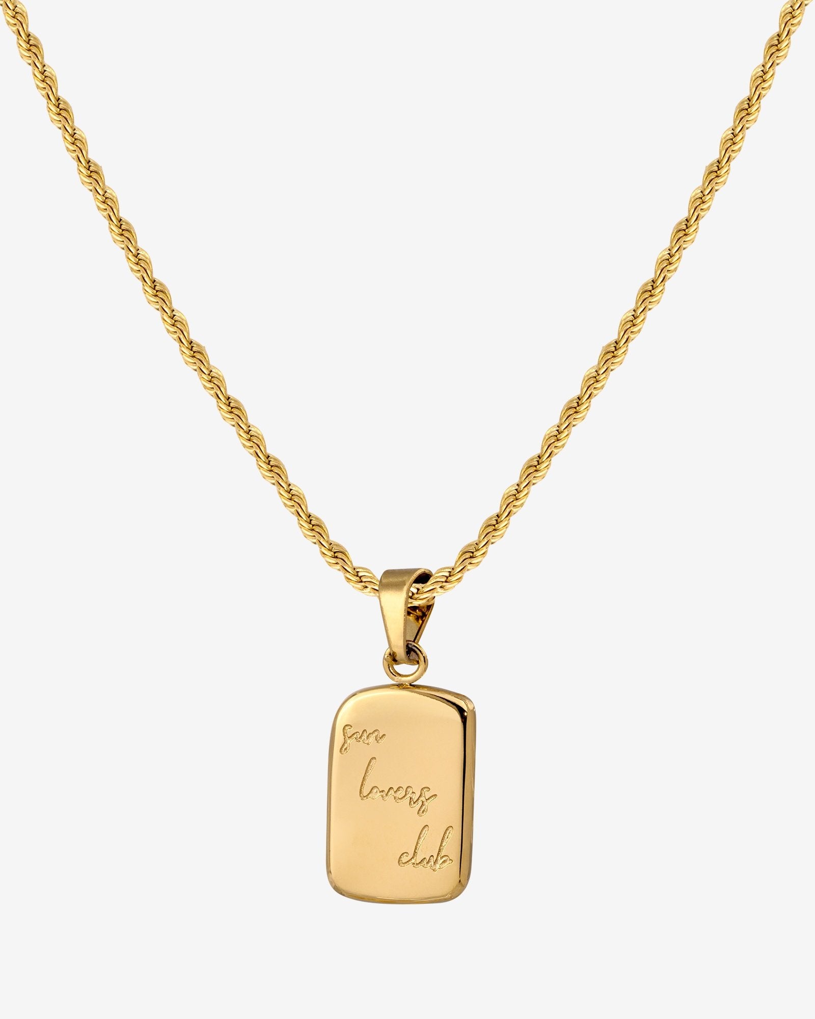 Sun Lover Pendant Necklace Gold