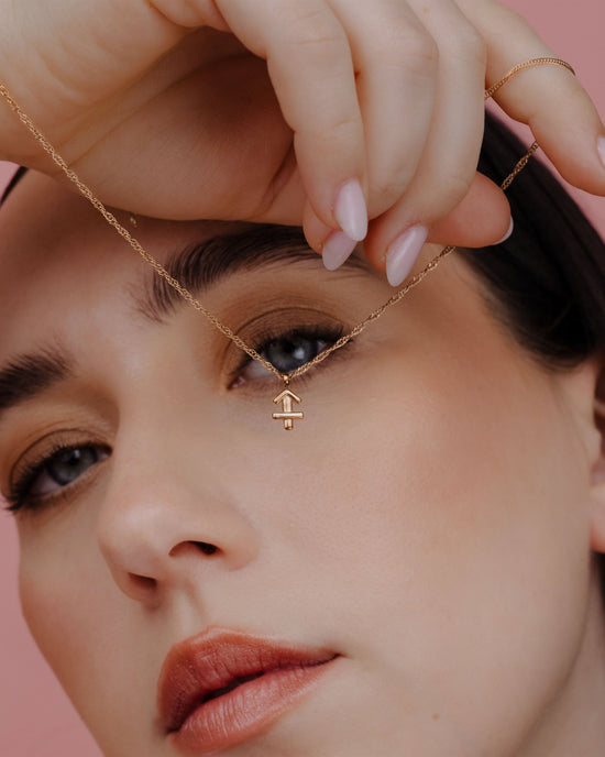 Sagittarius Bubble Necklace Roségold