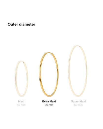 Maxi Hoops Silber