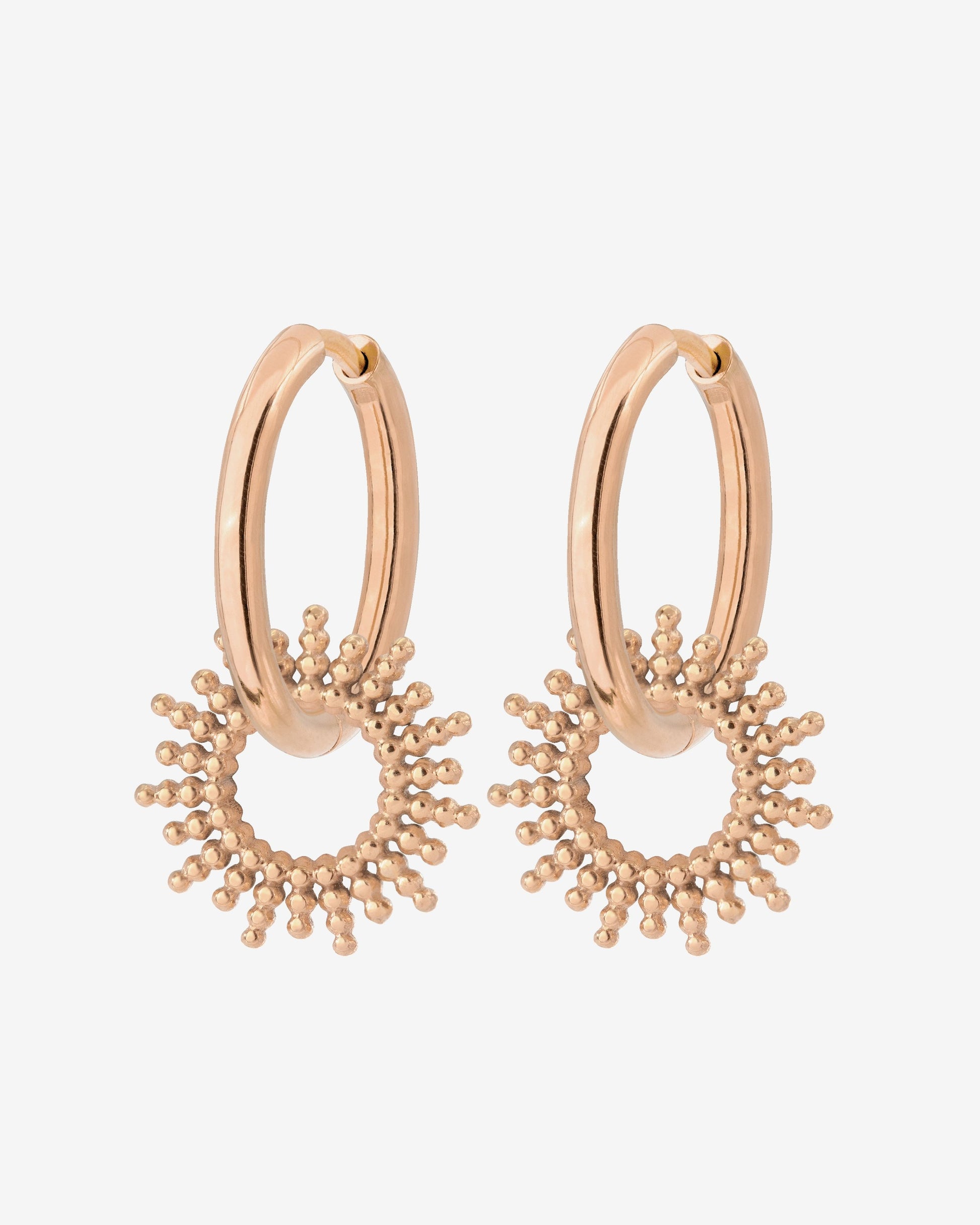 Sunny Hoop Set Medium Roségold
