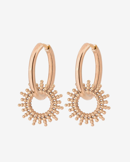 Sunny Hoop Set Medium Roségold