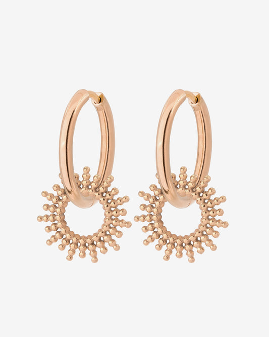 Sunny Hoop Set Medium Roségold