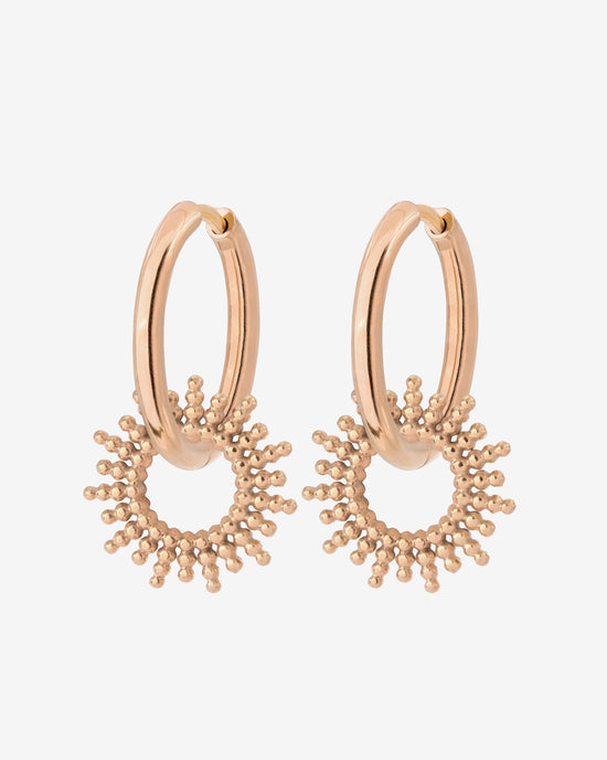 Sunny Hoop Set Medium Roségold