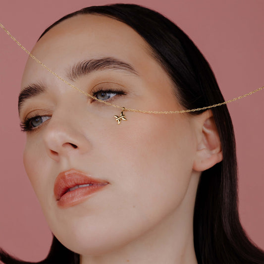 Pisces Bubble Necklace Gold
