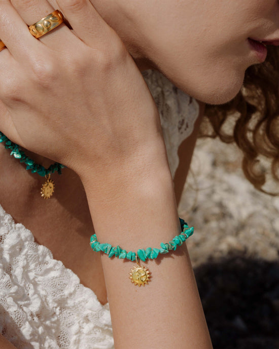 Blue Lagoon Bracelet Gold