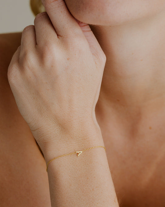 Tiny Letter Bracelet
