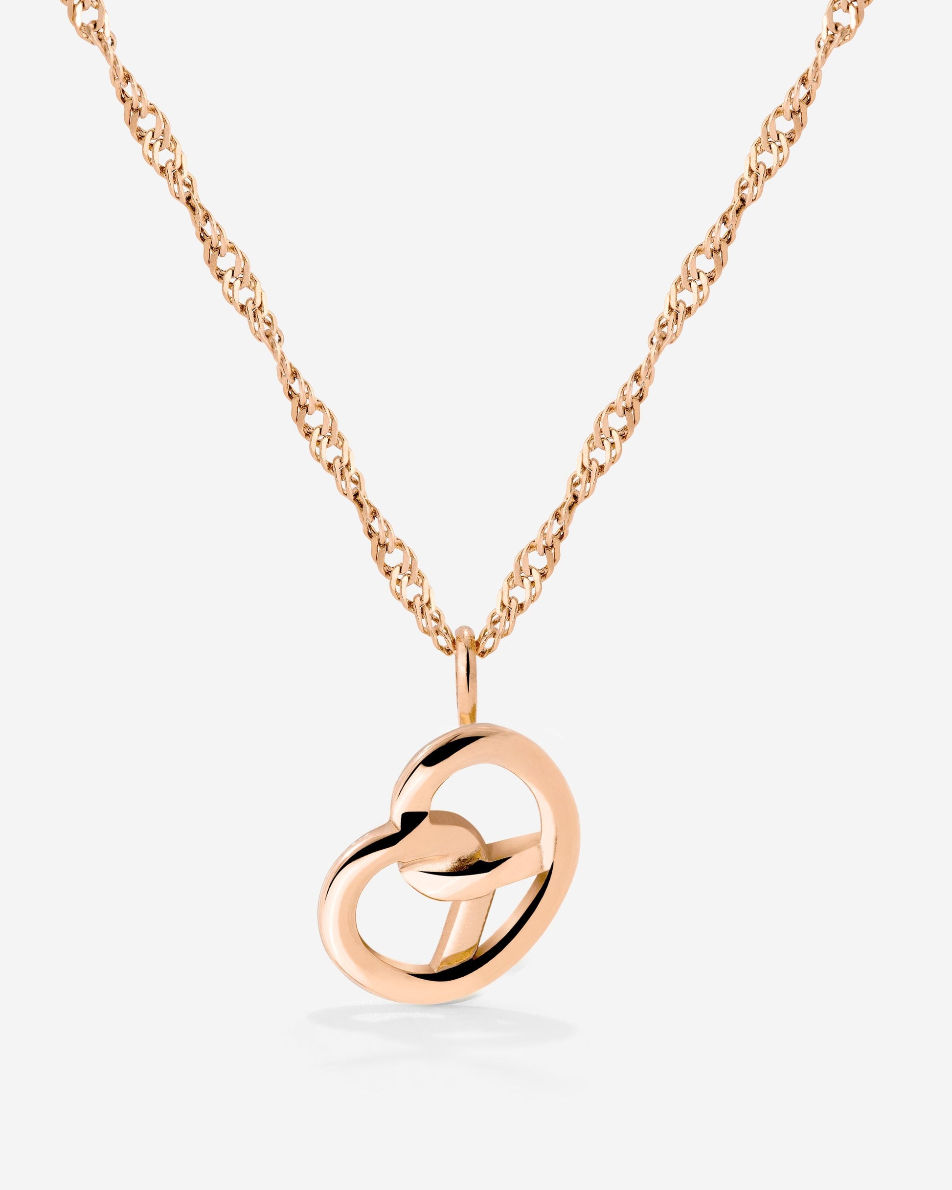 Bedazzle my Pretzel Necklace Roségold