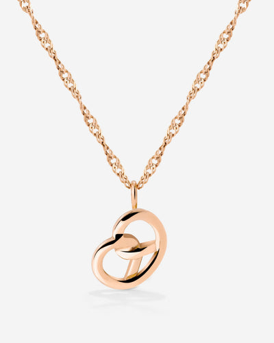 Bedazzle my Pretzel Necklace Roségold