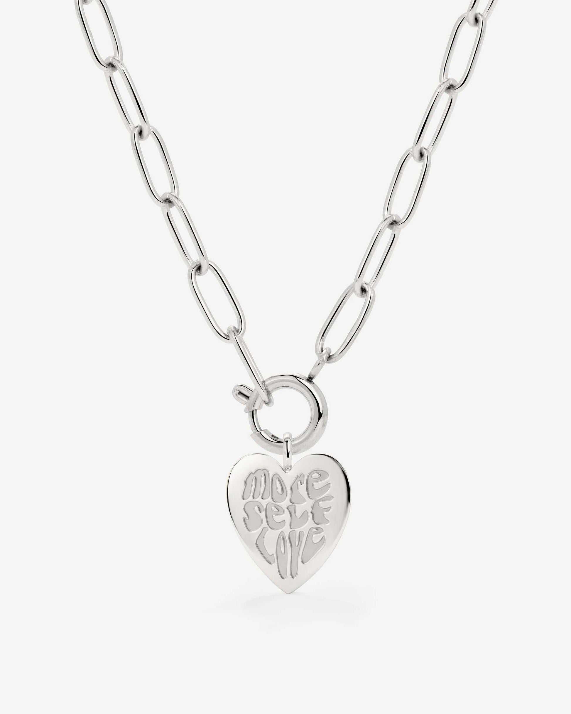 More Self-Love Oval Links Necklace Set Silber