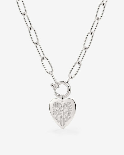 More Self-Love Oval Links Necklace Set Silber