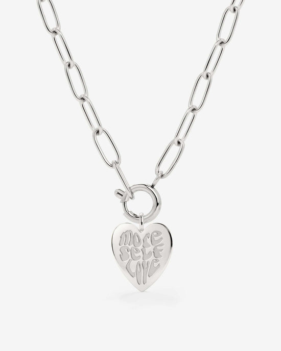 More Self-Love Oval Links Necklace Set Silber