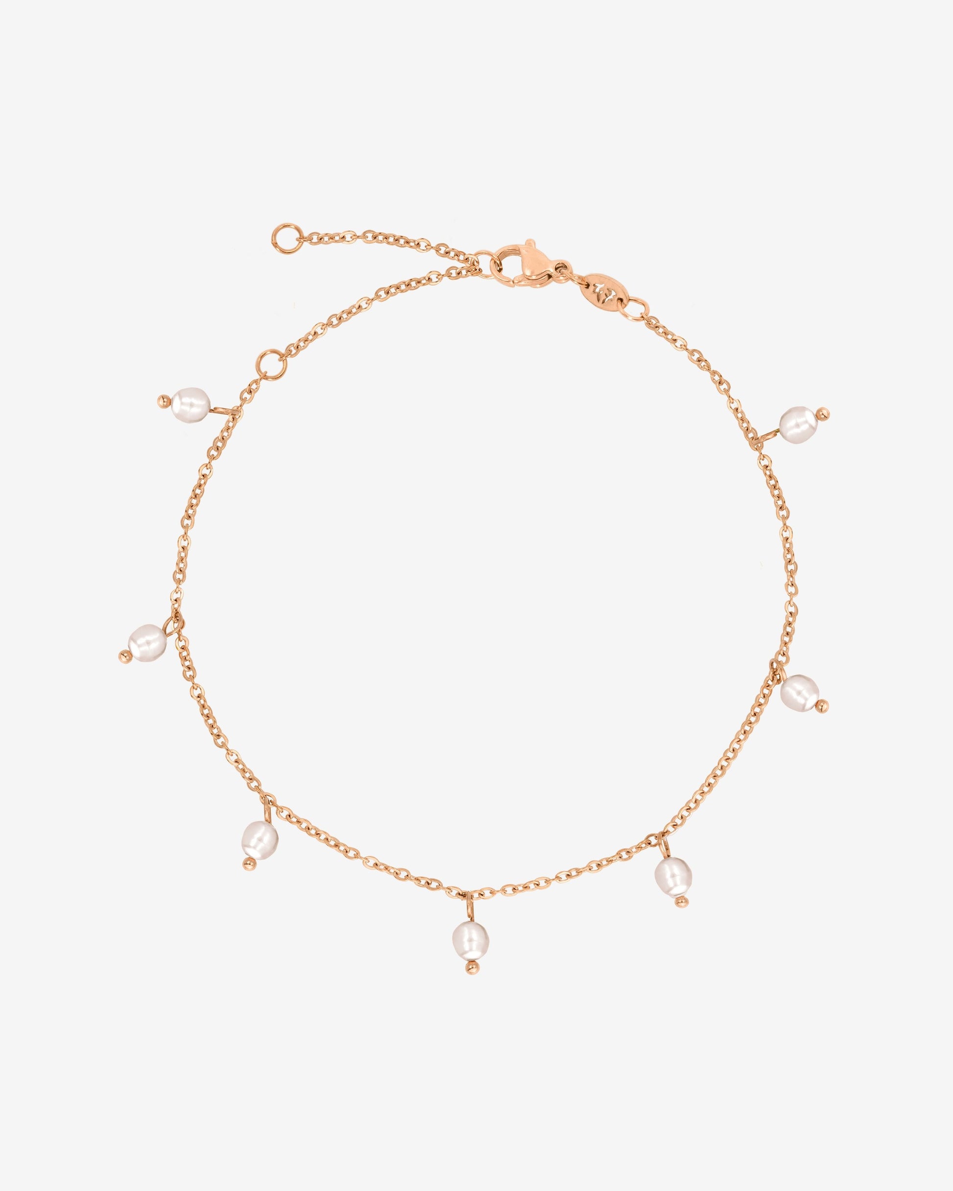 Shiny Pearls Bracelet Roségold