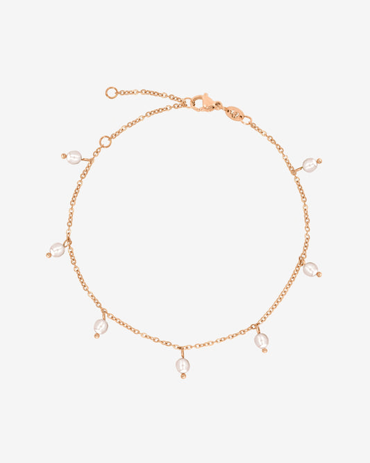 Shiny Pearls Bracelet Roségold