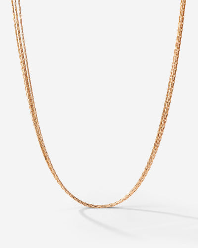 Cascade Layer Necklace Rose Gold