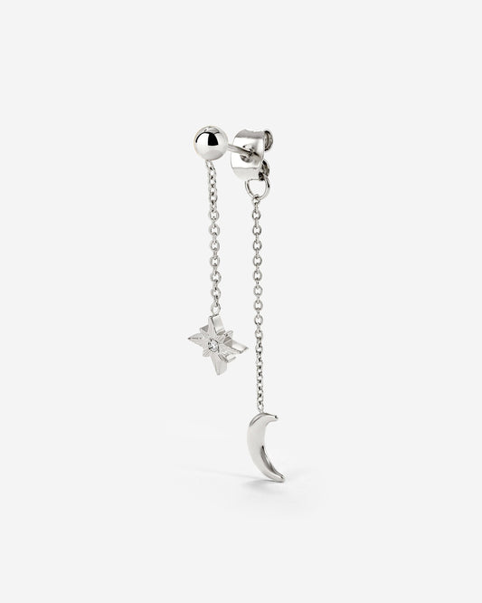 Shiny Ines Stud Earring Silber