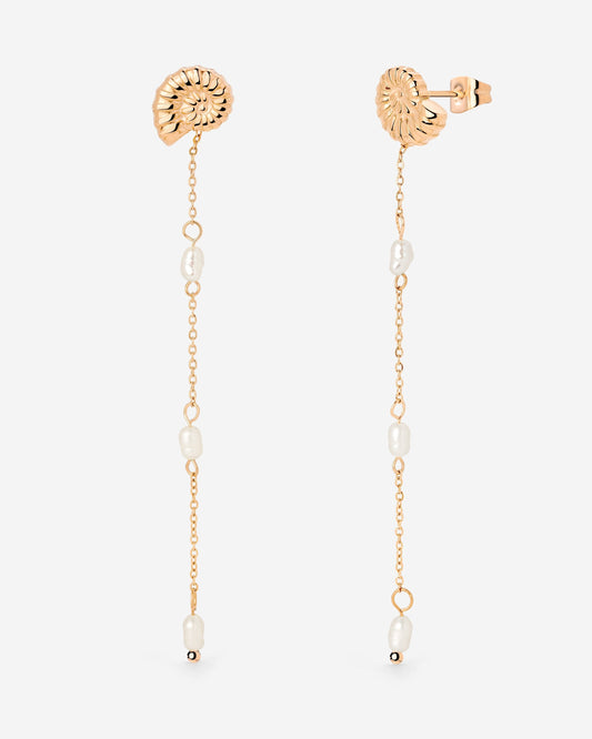 Siren's Spell Pearl Drop Earrings Roségold