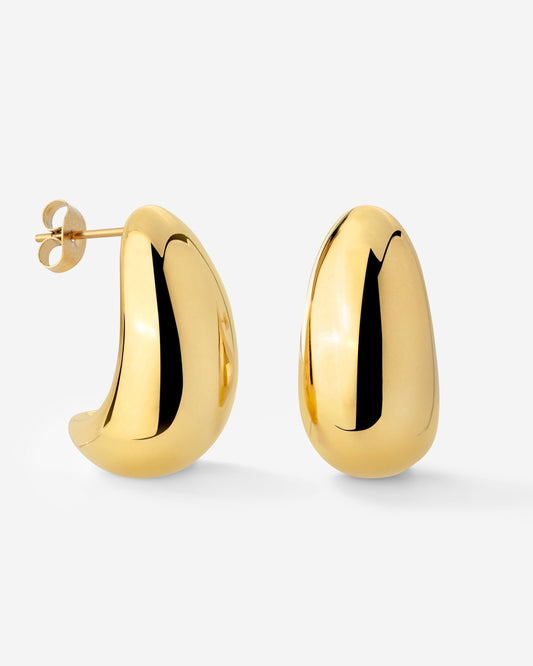 Huggie Studs Gold