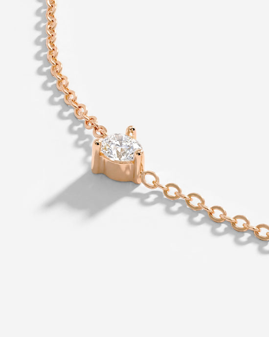 Solitaire Stone Bracelet Roségold