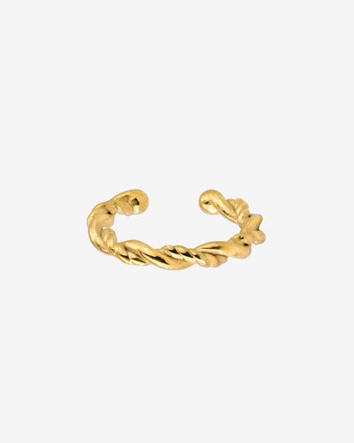 Curly Twist Ear Cuff Gold