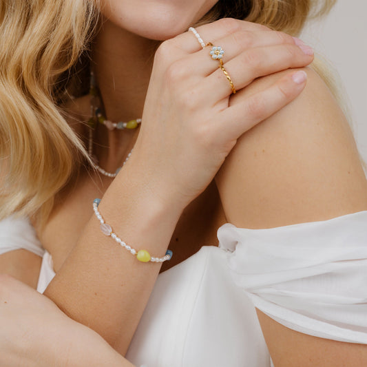 Spring Pastels Bracelet Gold