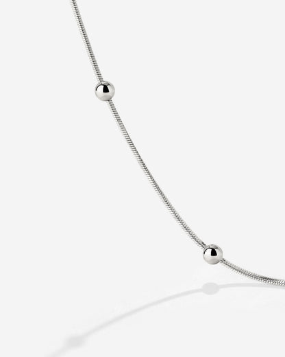 Moony Necklace Silber