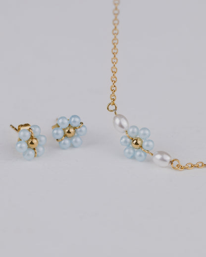 Forever Blue Daisy Bundle Gold