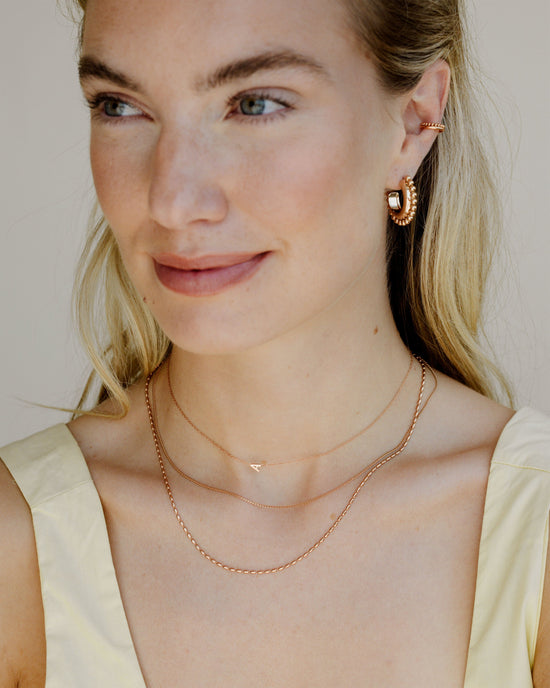 Tiny Letter Necklace