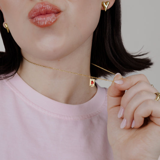 Love Letter Necklace Gold