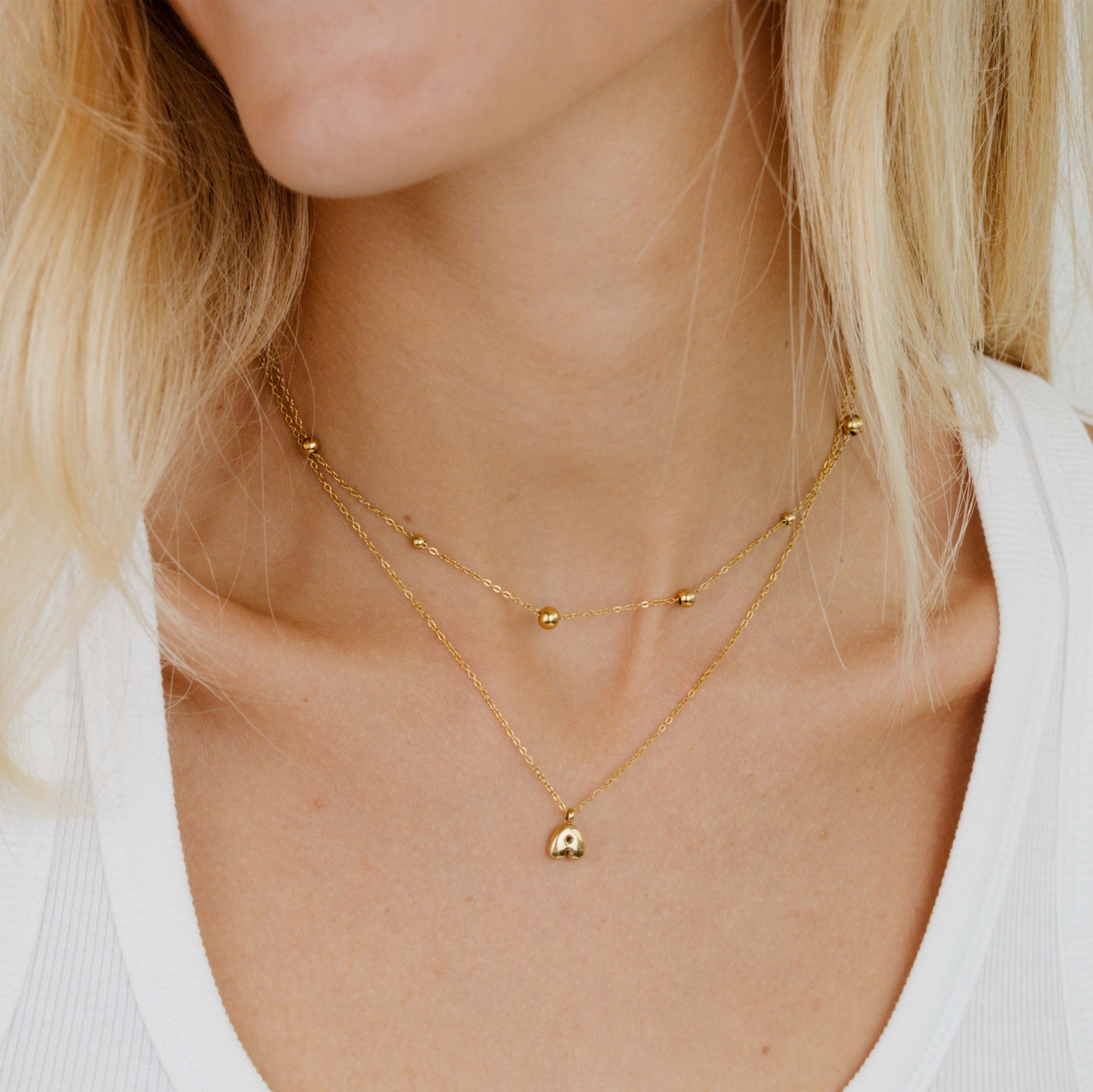 Infinite Beads Necklace Gold