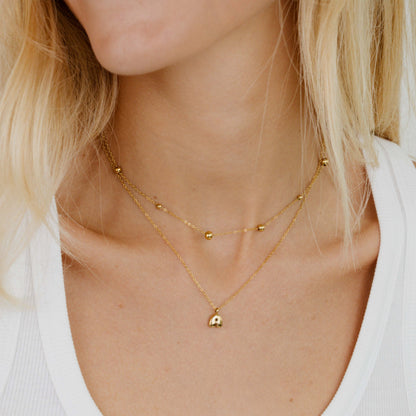 Infinite Beads Necklace Gold