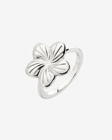 Floral Glow Ring Silber