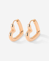 Phat Heart Hoops Large Roségold