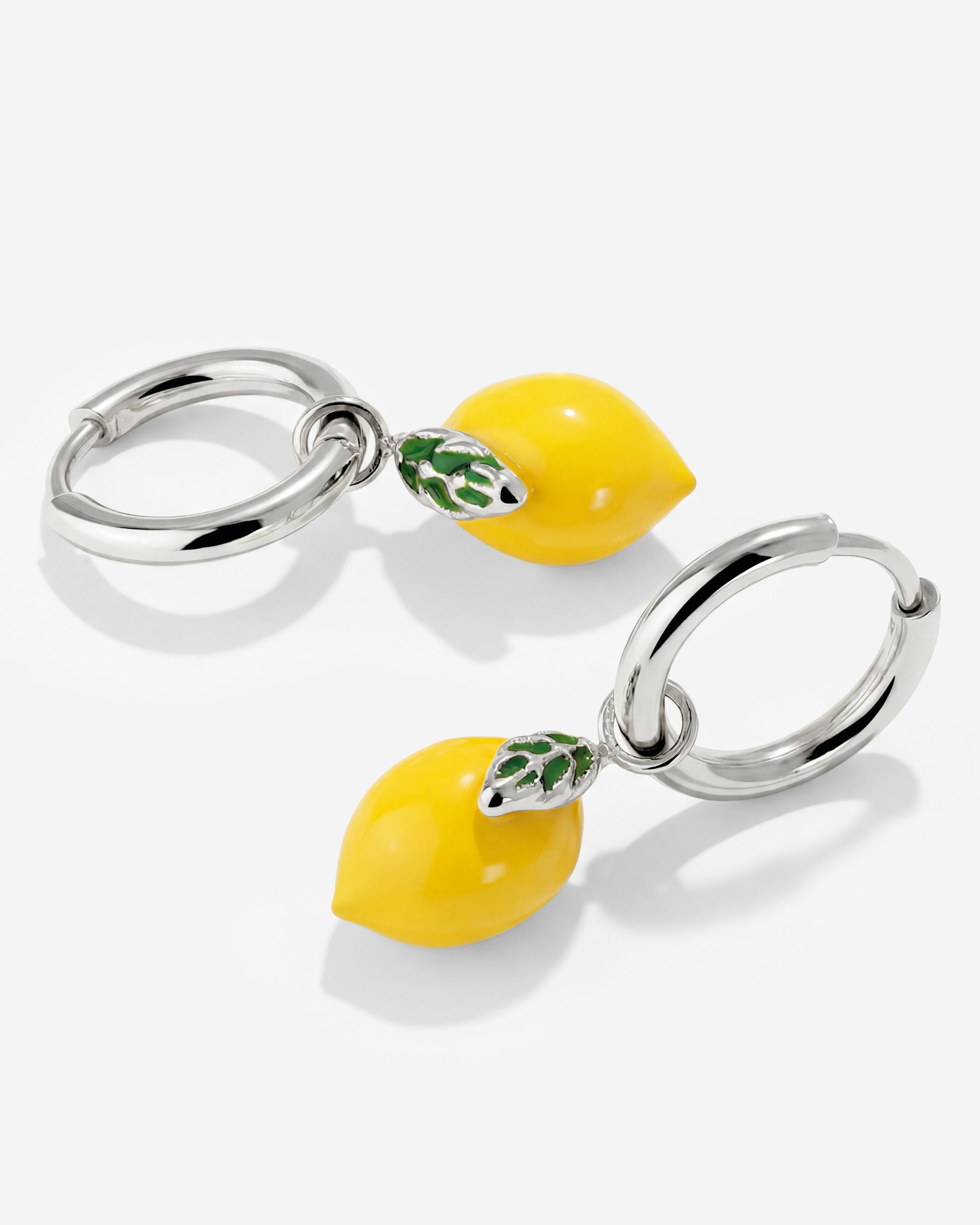 Lemony Hoop Set Small Silber