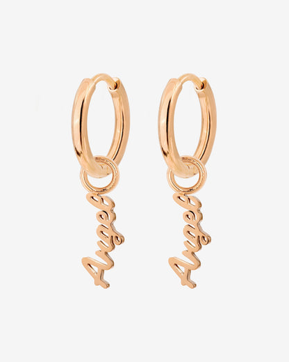 The Angel Hoop Set Small Roségold