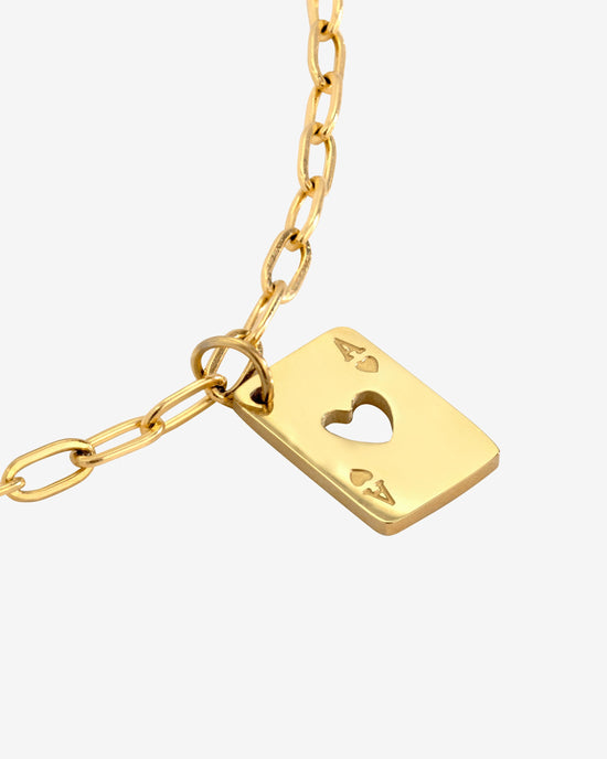 Ace Up the Sleeve Bracelet Gold