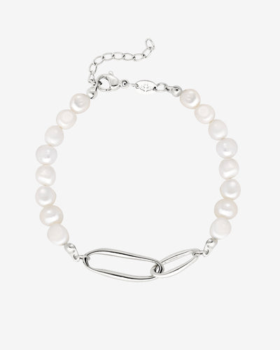 Fluidity Pearl Bracelet Silber